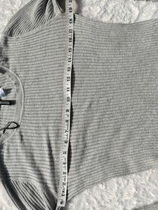 H&amp;M Ribbed Long Sleeve Top