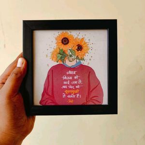 Mini Black Blank Photo Frame
