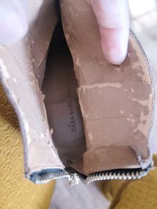 Zara USEDBrown Studded Ankle Boots