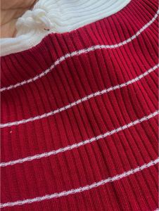 Maroon Ribbed Top