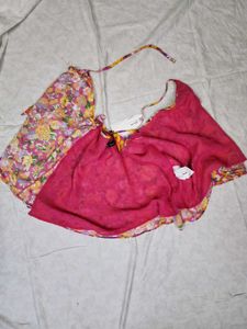 Zara Floral Wrap Around Skirt