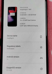 OnePlus 6 Android Mobile Phone