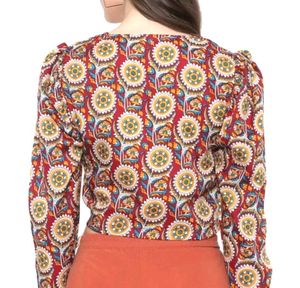 💥🆕️ Multicolour Tie UP Style Crop Top