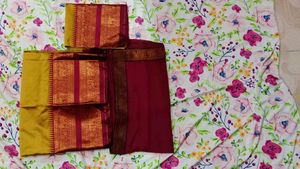 Elegant Maroon Half Saree