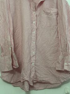 Pink Striped Pajama Set