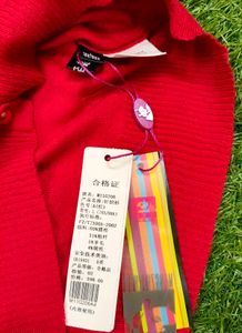 Imported Elegant Red Lace Cardigan