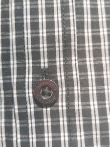 Allen Solly Black &amp; White Checkered Shirt