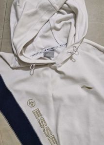 Stylish White Graphic Hoodie