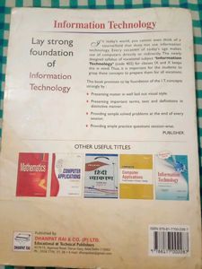 Information Technology Computer Class 9th Book By Sumit Arora