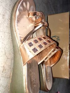 Gold Jeweled Sandals