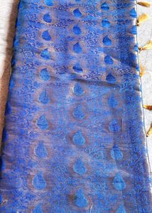 Blue Banarasi Silk Saree