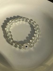 Clear Quarts Evileye Bracelet