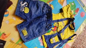 Dungaree  For 1-3 Years Boys