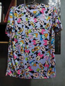 Mickey Mouse Print Tee