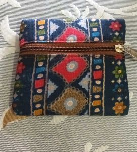 Ikkat Print Pouch