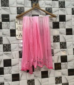 Mirror Work Chickenkari Kurta