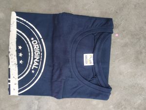 Brand New Navy Chest Printed T-shirt