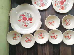 Dinner Set of 27 Pcs With 2 Serving Bowl Lid