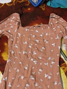 Floral Middi Western Dress