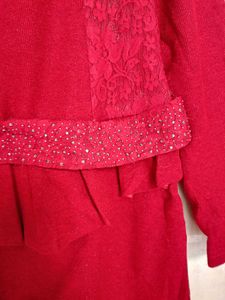 Elegant Red Dress Gorgeous imported quality