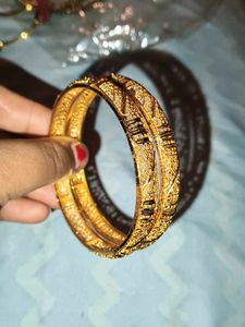Golden Plated Bangles(1gram Gold-plated)
