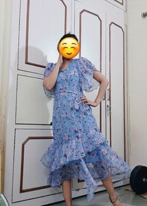 AND Floral Evenings Flowy  Midi