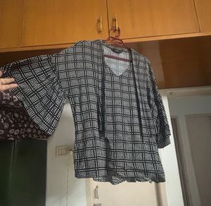 Polka Patterned Blouse