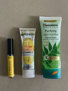 Finishing Stick With Garnier + Himalaya Face Wash