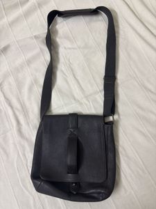 Calvin Klein Leather Messenger Bag