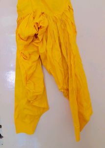Chanderi Banarasi Rose Nd Yellow Suit Set