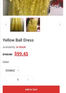 Yellow Floral Gown