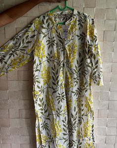 Floral Print Kurta