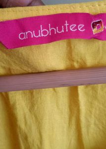 Yellow Embroidered Kurta