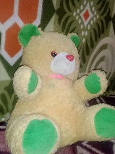 A CUTE TEDDY ' Wood Showpiece Bird