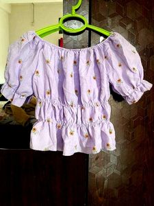 Lavender Crop Top