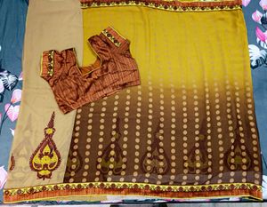 Elegant Yellow Saree