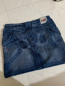 Denim Mini Skirt Y2k