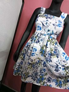 Floral Print Fit &amp; Flare Mini Dress