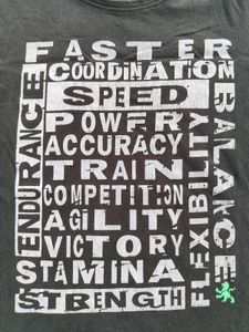 Teamspirit Black Printed Tee