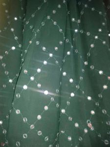 Green Embellished Ethnic Skirt
