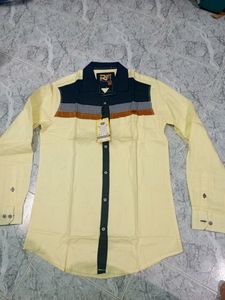 Lime Yellow Rack fuel Men&#39;s  Shirt SIze L