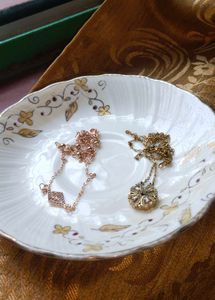Magnetic Pendant And Golden Bracelet