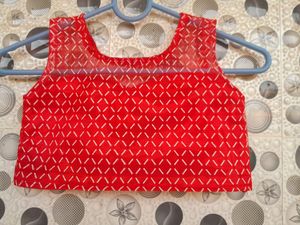 Brand New Beautiful Red Lehanga Choli Set For Kids