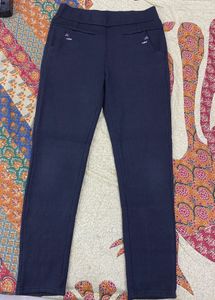 Black Warm Fleece Casual Pants