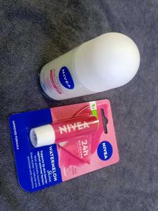 Nivea Lip Balm & Deodorant Combo