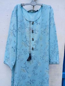 Avaasa Blue Printed Kurthi💙 Only ₹99 [XS 82cm]