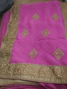 Elegant Pink Saree