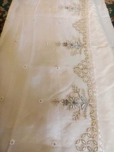 Fully Embroidered Partywear Unstitched Suit