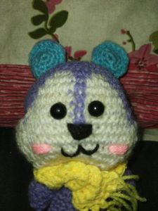 Crochet Squirrel Plushie with Scarf