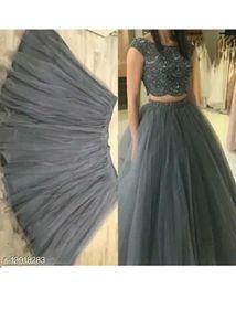 Elegant Gray Formal Gown